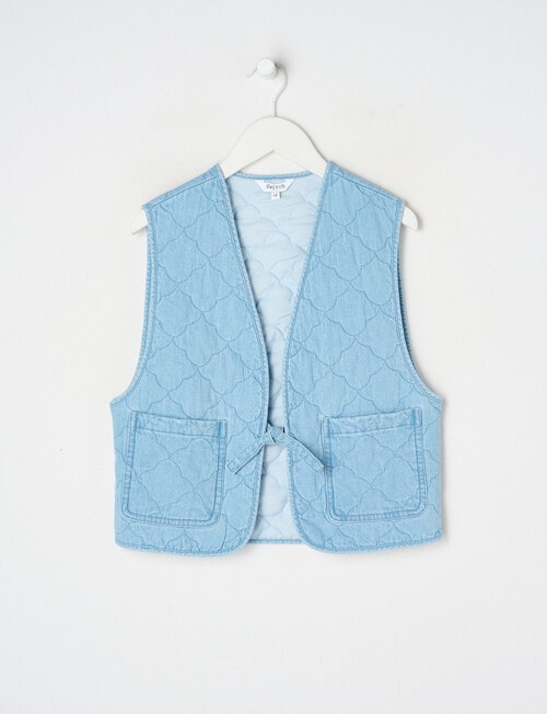 Switch Quilted Vest, Chambray product photo