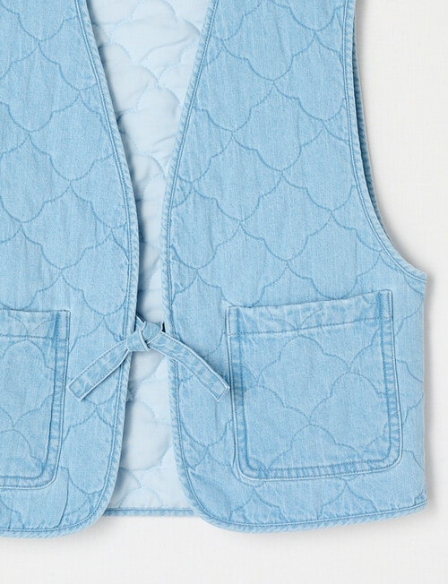 Switch Quilted Vest, Chambray product photo View 02 L