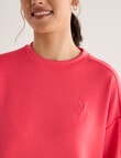 Superfit Premium Crew Sweatshirt, Neon Pink product photo View 05 S