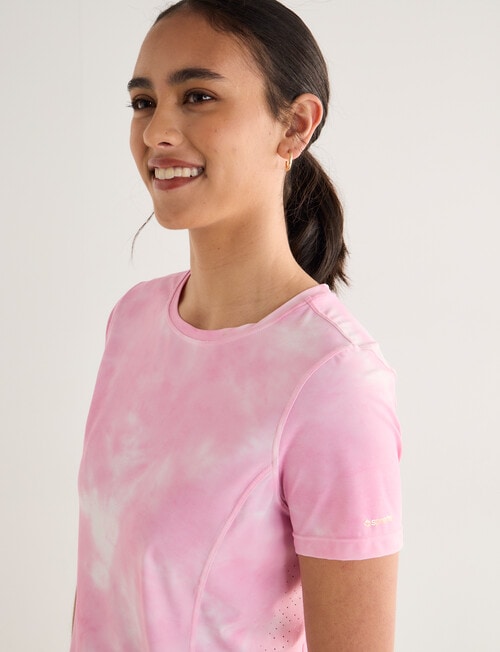 Superfit Scoop Hem Tee, Pink Marble product photo