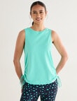 Superfit Textured Ruch Side Tank, Mint product photo View 03 S