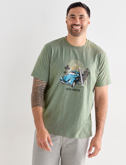 Logan Print Tee, Sage product photo View 05 L