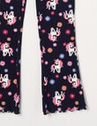 Mac & Ellie Unicorn Rib Flare Leggings, Navy product photo View 02 S