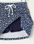 Mac & Ellie Daisies Crinkle Knit Skort, Navy product photo View 02 S