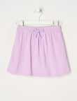 Mac & Ellie Crinkle Knit Skort, Lilac product photo