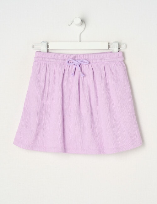 Mac & Ellie Crinkle Knit Skort, Lilac product photo