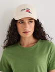 Zest Embroidered Lobster Cap, Ivory product photo