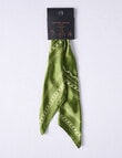 Boston + Bailey Silk Square Palm Print Scarf, Olive product photo