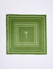 Boston + Bailey Silk Square Palm Print Scarf, Olive product photo View 03 S