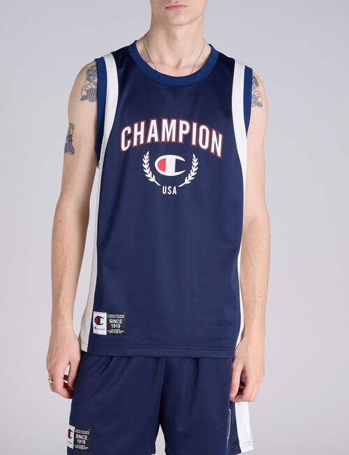 Champion Panel Basketball Jersey, Sail Away Navy product photo