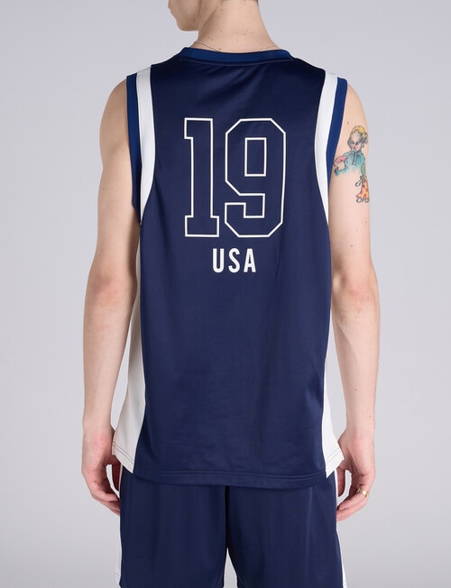 Champion Panel Basketball Jersey, Sail Away Navy product photo View 03 L