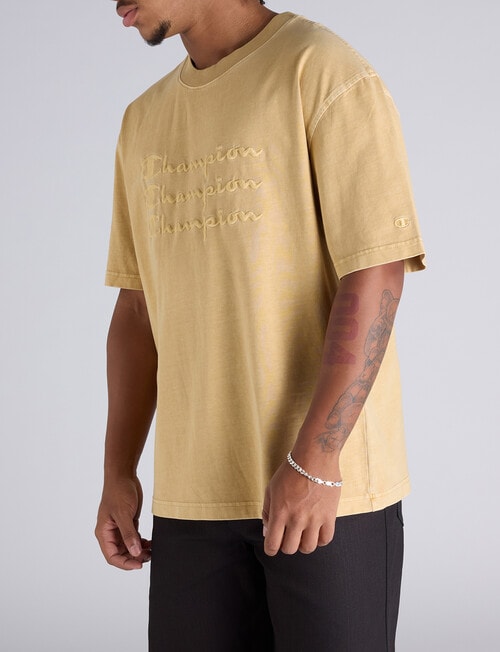 Champion Rochester Vintage Wash Tee, Spiced Mustard product photo View 02 L