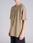 Champion Rochester Capital Graphic Tee, Sand Pepper Khaki product photo View 02 S