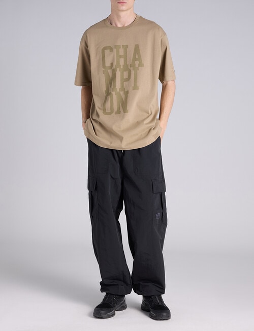 Champion Rochester Capital Graphic Tee, Sand Pepper Khaki product photo View 04 L