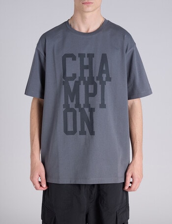 Champion Rochester Capital Graphic Tee, Forged Steel Grey product photo