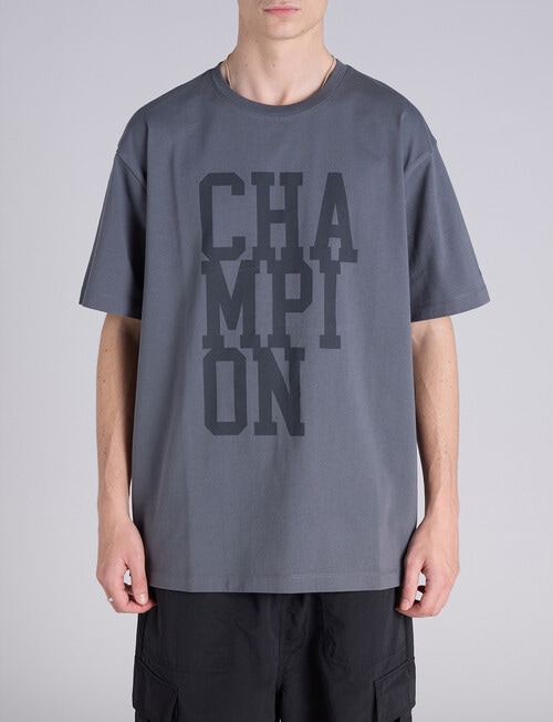 Champion Rochester Capital Graphic Tee, Forged Steel Grey product photo