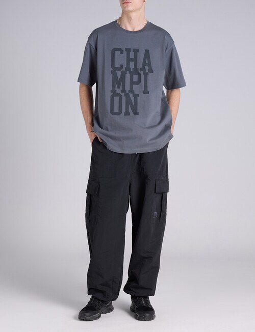Champion Rochester Capital Graphic Tee, Forged Steel Grey product photo View 04 L
