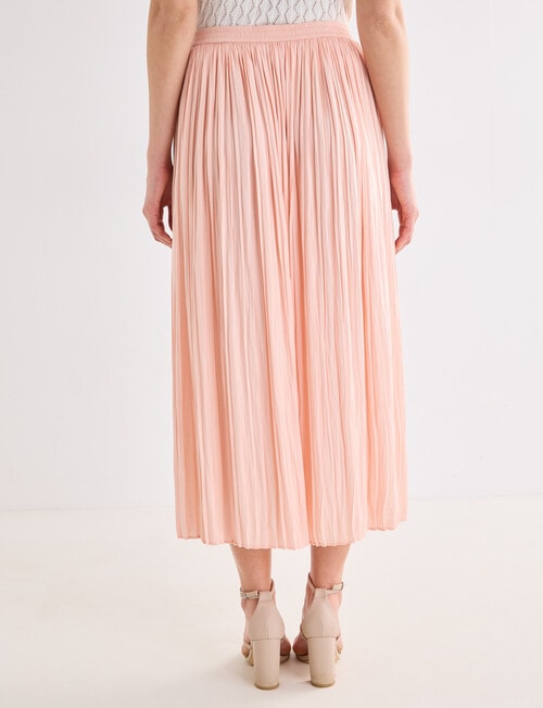 Whistle Pleat Midi Skirt, Peach product photo View 02 L