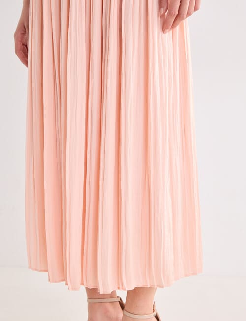 Whistle Pleat Midi Skirt, Peach product photo View 04 L