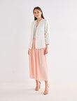 Whistle Pleat Midi Skirt, Peach product photo View 05 S
