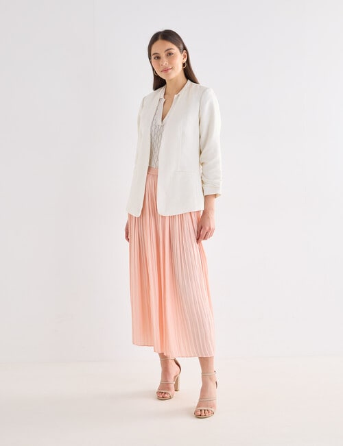 Whistle Pleat Midi Skirt, Peach product photo View 05 L