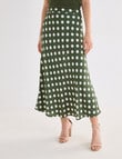 Whistle Polka Dot Slip Skirt, Green product photo