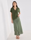 Whistle Polka Dot Slip Skirt, Green product photo View 03 S