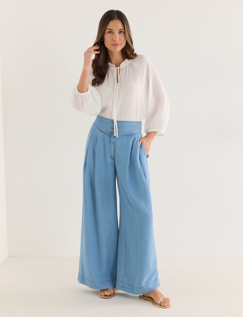 Whistle Bohemian Blouse, Ivory product photo View 03 L