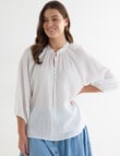 Whistle Bohemian Blouse, Ivory product photo View 12 S
