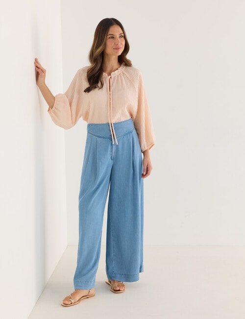 Whistle Bohemian Blouse, Light Peach product photo View 03 L