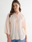 Whistle Bohemian Blouse, Light Peach product photo View 13 S