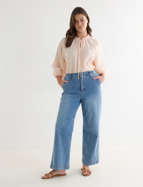 Whistle Bohemian Blouse, Light Peach product photo View 14 L