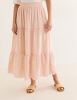 Whistle Boho Skirt, Peach product photo