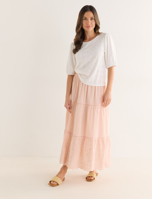 Whistle Boho Skirt, Peach product photo View 06 L