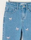 Mac & Ellie Bows Mom Jean, Light Blue product photo View 03 S