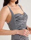 Zest Resort Stripe Molly Swimsuit, Black & White product photo View 05 S