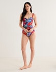 Zest Resort Paradise Floral Molly Swimsuit, Blue product photo View 03 S