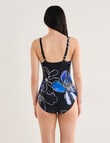 Zest Resort Floral Molly Swimsuit, Bold Purple product photo View 02 S