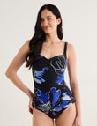 Zest Resort Floral Molly Swimsuit, Bold Purple product photo View 04 S