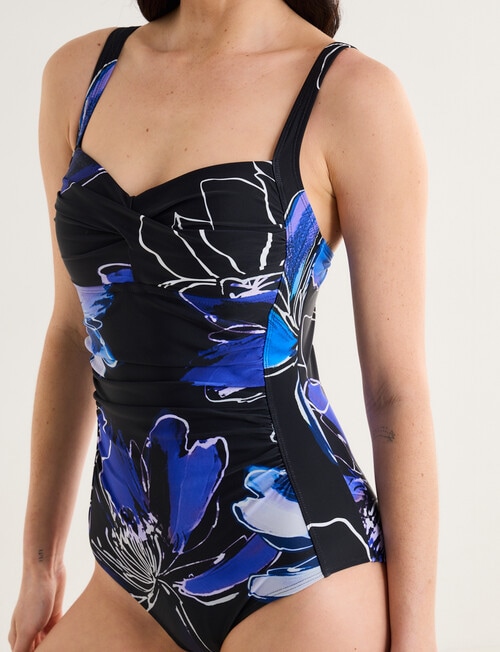 Zest Resort Floral Molly Swimsuit, Bold Purple product photo View 06 L