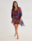 Zest Resort Chiffon Kaftan, Paradise Floral product photo View 03 S