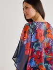 Zest Resort Chiffon Kaftan, Paradise Floral product photo View 05 S