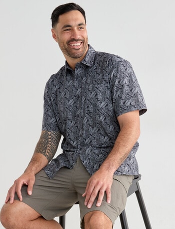 Logan Short Sleeve Shirt, Tavish Dark Navy product photo