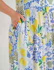 Studio Curve Printed Sundress, Lemon Print product photo View 04 S