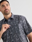 Logan Short Sleeve Shirt, Tavish Dark Navy product photo View 04 S