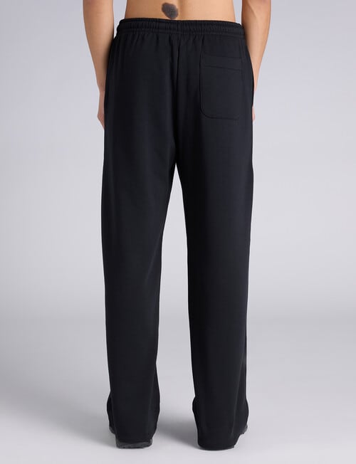 Champion Tonal Script Straight Leg Pants, Black product photo View 03 L
