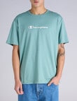 Champion Puff Script Tee, Beach Bungalow Blue product photo