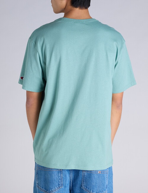 Champion Puff Script Tee, Beach Bungalow Blue product photo View 03 L