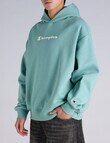 Champion Puff Script Hoodie, Beach Bungalow product photo View 02 S