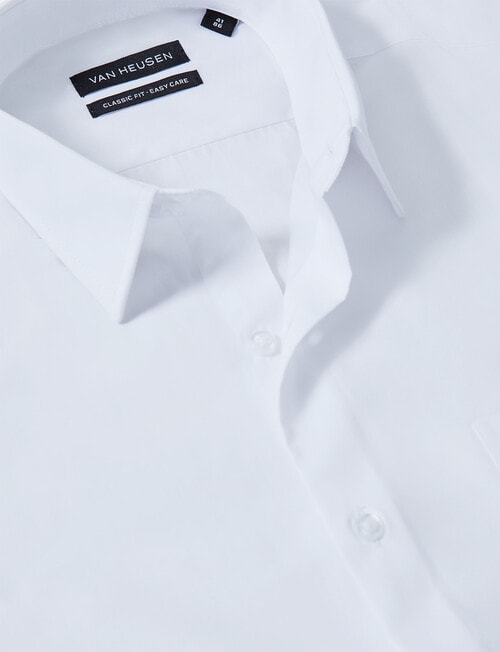 Van Heusen Classic Long Sleeve Poplin Shirt, White product photo View 03 L